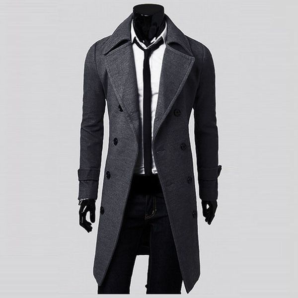 casual styles winter men slim stylish trench coat double breasted long jacket parka casual long mens woolen fleece warm windbre, Black
casual styles winter men slim stylish trench coat double breasted long jacket parka casual long mens woolen fleece warm windbre, Black