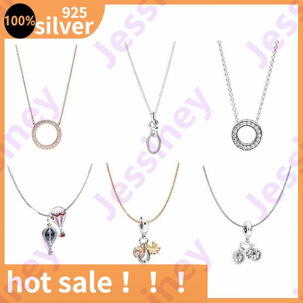 chains necklace 100% 925 real sterling silver bicycle air balloon circle blooms for fashion charm diy jewelry women gift
chains necklace 100% 925 real sterling silver bicycle air balloon circle blooms for fashion charm diy jewelry women gift