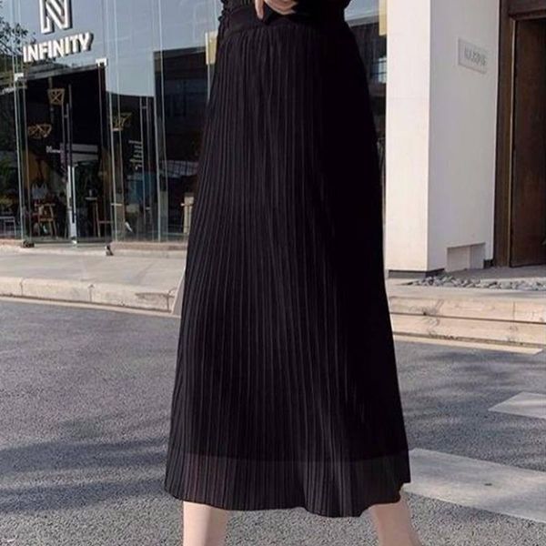 skirts 2021 autumn winter women pleated skirt slit knitting elegant ladies casual fashion high waist lace mesh on both sides, Black
skirts 2021 autumn winter women pleated skirt slit knitting elegant ladies casual fashion high waist lace mesh on both sides, Black