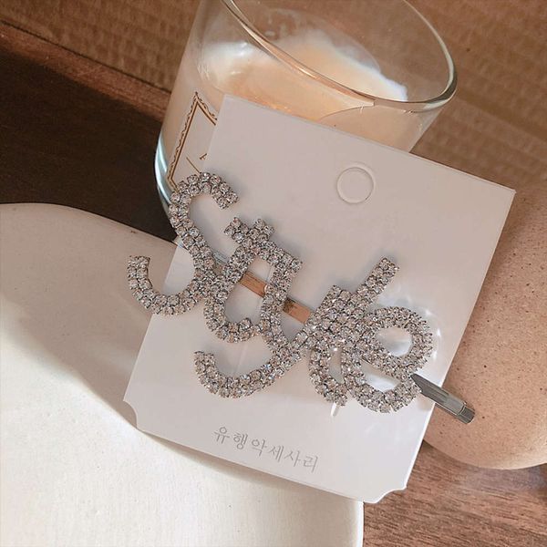 hbp fashion net red korean headdress flash diamond letter one word bangs side clip girl hairpin, Silver
hbp fashion net red korean headdress flash diamond letter one word bangs side clip girl hairpin, Silver