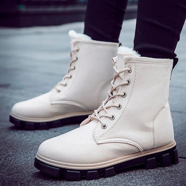 boots fashion winter women's warm casual solid color lace-up nude increase non-slip comfort and soft femals shoes, Black
boots fashion winter women's warm casual solid color lace-up nude increase non-slip comfort and soft femals shoes, Black