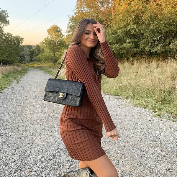 Sexy V Neck Dress Women Long Sleeve Slim Knitted Autumn Casual Vintage Solid Streetwear Female Bodycon Dresses 2021, Black;gray
Sexy V Neck Dress Women Long Sleeve Slim Knitted Autumn Casual Vintage Solid Streetwear Female Bodycon Dresses 2021, Black;gray