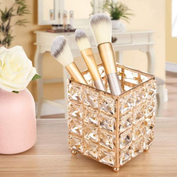 storage boxes & bins crystal makeup brush holder square metal cosmetic organiser for lip liner eyeliner lipstick
storage boxes & bins crystal makeup brush holder square metal cosmetic organiser for lip liner eyeliner lipstick