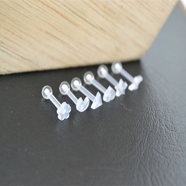 lot100pcs jewelry - flexible bio heart stars moon tragus 16g body piercing retainers ear helix bar, Silver
lot100pcs jewelry - flexible bio heart stars moon tragus 16g body piercing retainers ear helix bar, Silver