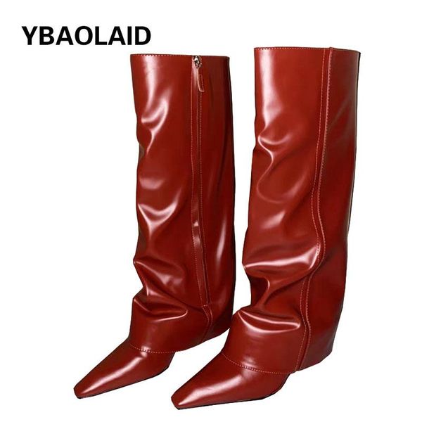 boots red personality long women's 2021 spring and autumn increased thick-soled fashion show pants high-tube, Black
boots red personality long women's 2021 spring and autumn increased thick-soled fashion show pants high-tube, Black