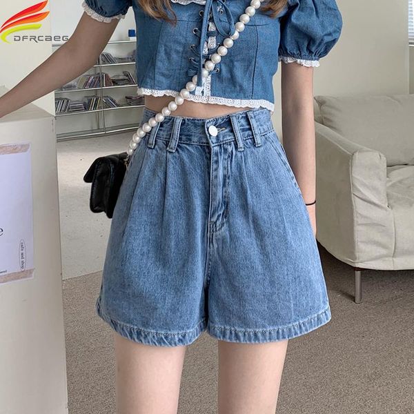 women's shorts summer jean women 2021 high waist wide leg loose denim for korean style streetweear blue short feminino, White;black
women's shorts summer jean women 2021 high waist wide leg loose denim for korean style streetweear blue short feminino, White;black