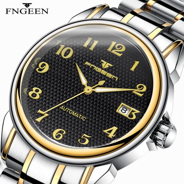 business men watch luxury fashion automatic wristwatch male stainless steel strap luminous waterproof calendar watch, Slivery;brown
business men watch luxury fashion automatic wristwatch male stainless steel strap luminous waterproof calendar watch, Slivery;brown