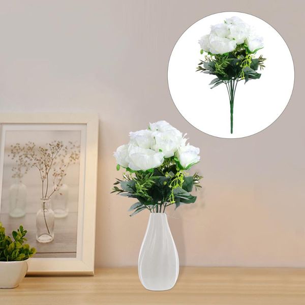 1pc artificial flowers 12-head rose flower bouquet for wedding decoration
1pc artificial flowers 12-head rose flower bouquet for wedding decoration