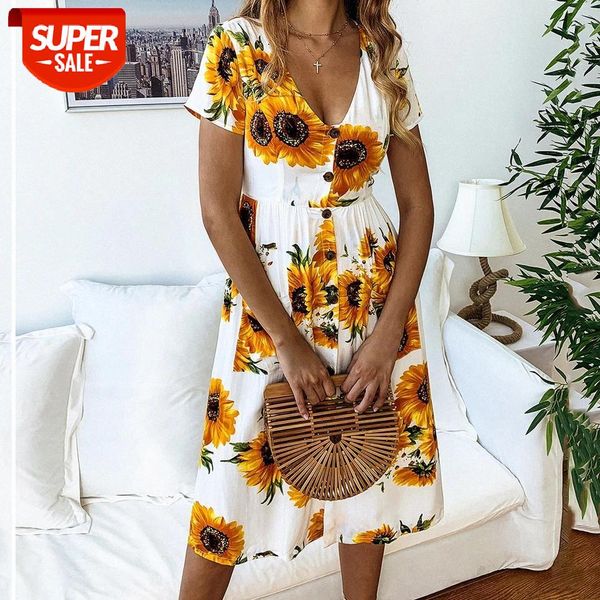v neck sunflower floral printed pleated knee length dress casual loose beach vestidos wdc3423 #5k6k, White;black
v neck sunflower floral printed pleated knee length dress casual loose beach vestidos wdc3423 #5k6k, White;black