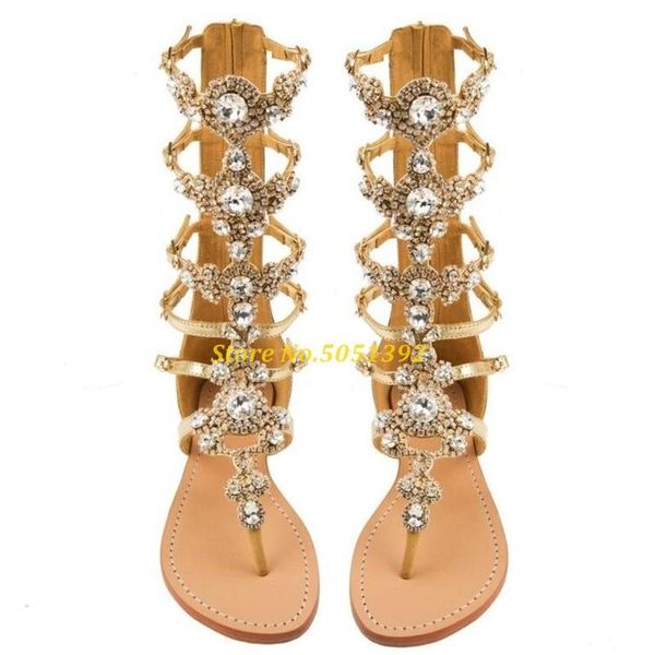 sandals hollow mid calf flat with crystal summer boots gladiator zipper ladies shoes rhinestone bling, Black
sandals hollow mid calf flat with crystal summer boots gladiator zipper ladies shoes rhinestone bling, Black