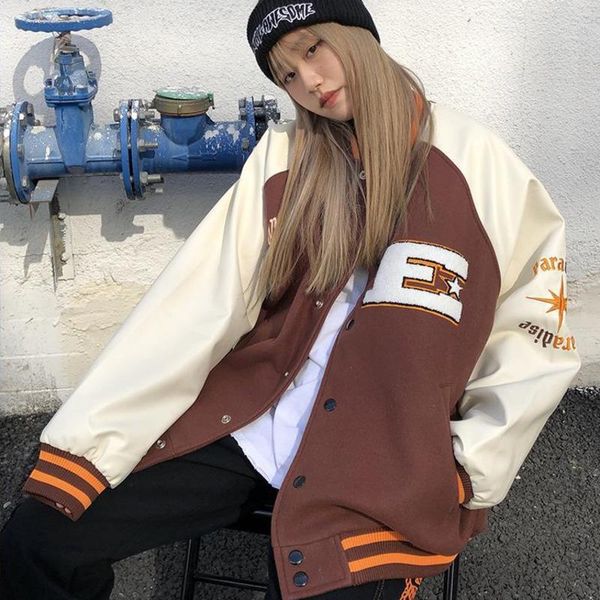 women's jackets brown jacket baseball bomber female men zip up women clothing 2022 harajuku plus size streetwear outerwear goth japanes, Black;brown
women's jackets brown jacket baseball bomber female men zip up women clothing 2022 harajuku plus size streetwear outerwear goth japanes, Black;brown