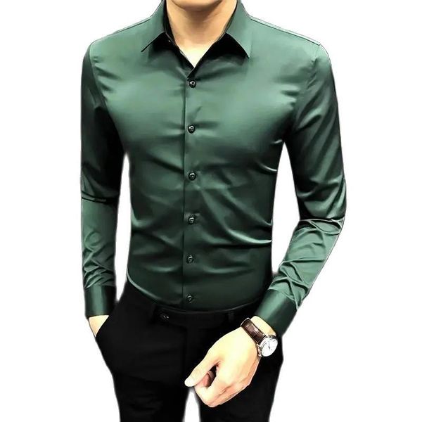 men's dress shirts autumn shirt long sleeve korean slim fit fashion plush leisure high-end handsome business, White;black
men's dress shirts autumn shirt long sleeve korean slim fit fashion plush leisure high-end handsome business, White;black
