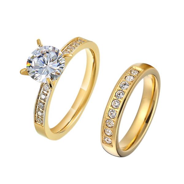 wedding rings engagement for women girls 2pcs gold color alliance female ladies cubic zirconia promise couple ring, Slivery;golden
wedding rings engagement for women girls 2pcs gold color alliance female ladies cubic zirconia promise couple ring, Slivery;golden