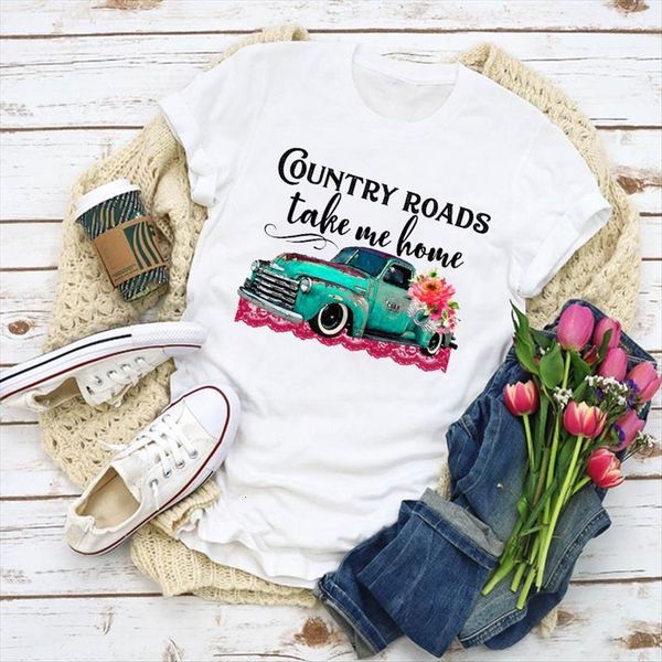graphic truck vintage flower printed womens summer clothes clothing tee female, White
graphic truck vintage flower printed womens summer clothes clothing tee female, White