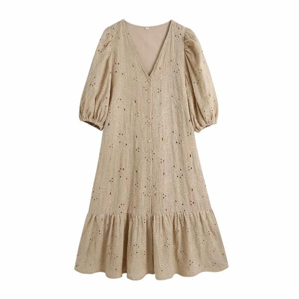 casual dresses summer women hollow embroidery lantern sleeve midi dress female v neck clothes lady loose vestido d7379, Black;gray
casual dresses summer women hollow embroidery lantern sleeve midi dress female v neck clothes lady loose vestido d7379, Black;gray