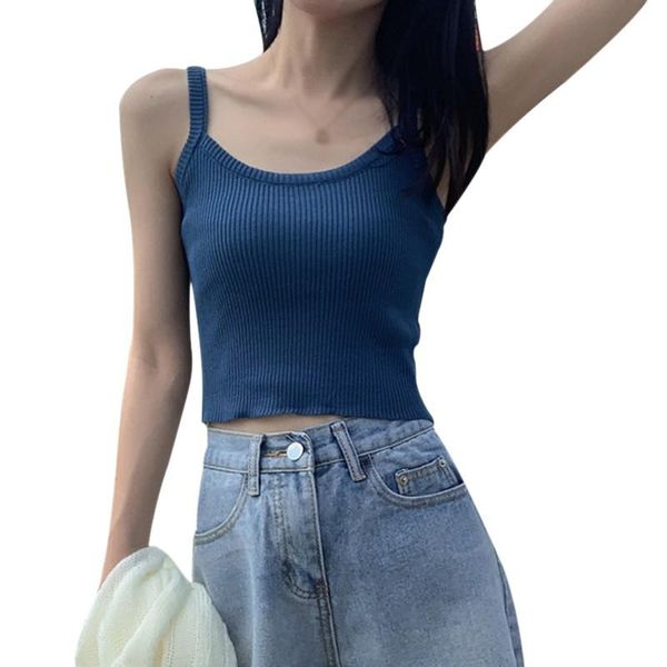 women's tanks & camis knit bottoming square collar solid sleeveless pullover knitted crop tank slim camisole vest, White
women's tanks & camis knit bottoming square collar solid sleeveless pullover knitted crop tank slim camisole vest, White