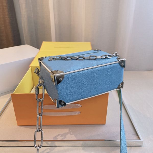 mini genuine leather suitcase bag designers shoulder bags classic letter print design cube chain handbag blue box purse
mini genuine leather suitcase bag designers shoulder bags classic letter print design cube chain handbag blue box purse