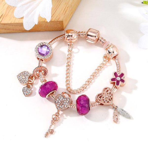 charm bracelets combination diy love keychain beaded women bracelet european and american alloy diamond rhinestone dream catcher, Golden;silver
charm bracelets combination diy love keychain beaded women bracelet european and american alloy diamond rhinestone dream catcher, Golden;silver