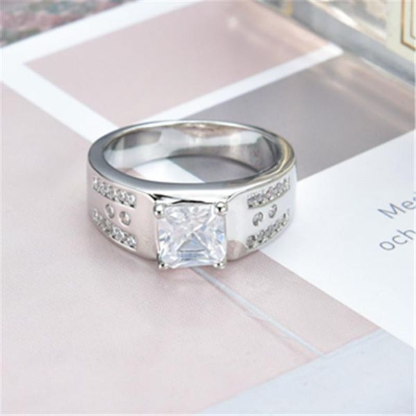 wedding rings fashion silver ring classic exquisite temperament female models square inlaid zircon hand jewelry engagement items, Slivery;golden
wedding rings fashion silver ring classic exquisite temperament female models square inlaid zircon hand jewelry engagement items, Slivery;golden