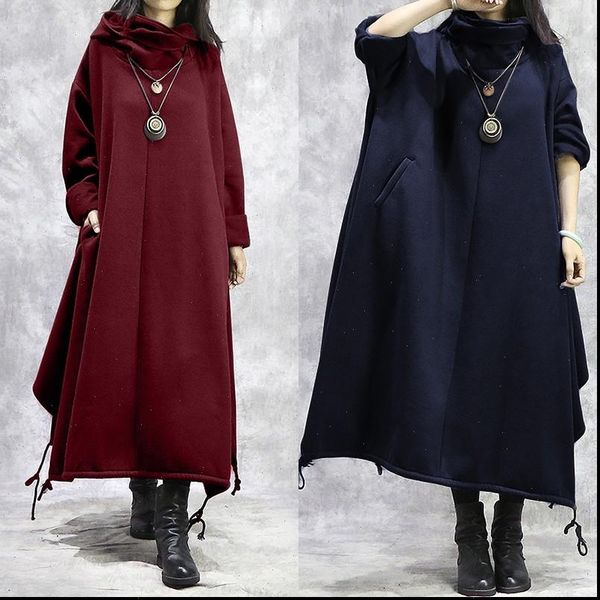 womens maxi sweatshirt dress zanzea 2021 casual sundress long sleeve turtleneck hoodies vestidos female split robe plus size, Black;gray
womens maxi sweatshirt dress zanzea 2021 casual sundress long sleeve turtleneck hoodies vestidos female split robe plus size, Black;gray