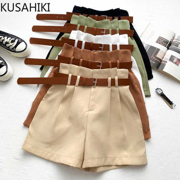 summer elegant shorts women korean belt high waist short fashion solid wide leg bottoms mujer 6g187 210603, White;black
summer elegant shorts women korean belt high waist short fashion solid wide leg bottoms mujer 6g187 210603, White;black