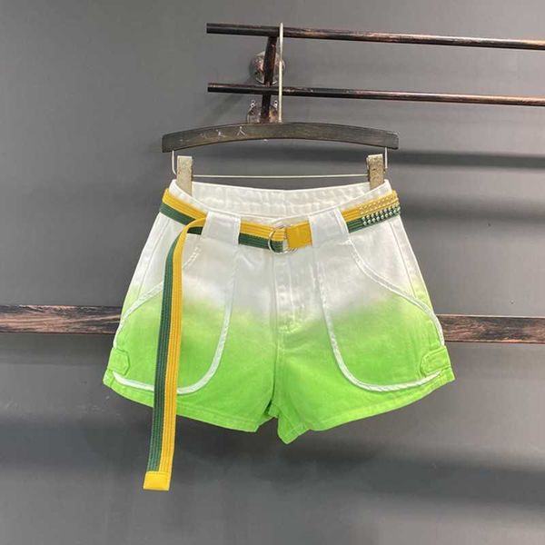 high waist denim short pocket fashion gradient color jeans female casual loose wide leg short pants summer 210601, White;black
high waist denim short pocket fashion gradient color jeans female casual loose wide leg short pants summer 210601, White;black