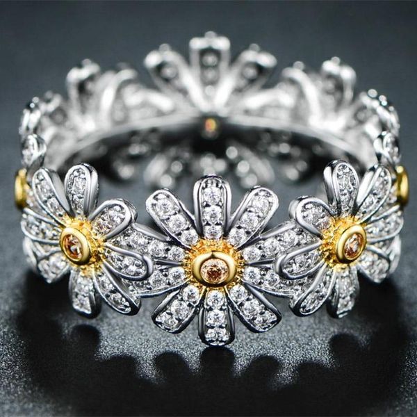 cluster rings npkds 925 sterling silver daisy flower for women cute zircon inlay sunflower s925 ring wedding engagement jewelry gift, Golden;silver
cluster rings npkds 925 sterling silver daisy flower for women cute zircon inlay sunflower s925 ring wedding engagement jewelry gift, Golden;silver
