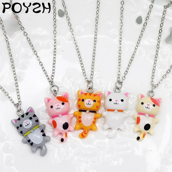 chains 5 styles cartoon resin cute cats pendant necklace kitten fun gifts for friends jewelry accessories, Silver
chains 5 styles cartoon resin cute cats pendant necklace kitten fun gifts for friends jewelry accessories, Silver