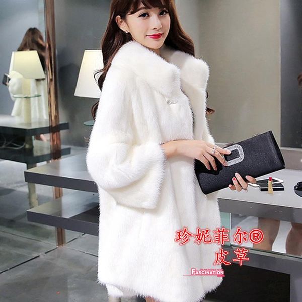 women's fur & faux autumn and winter imitation mink coat long whole artificial women, Black
women's fur & faux autumn and winter imitation mink coat long whole artificial women, Black
