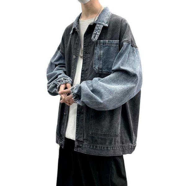 men's jackets wholesale 2021 japanese vintage denim jacket male oversize retro shirt brand autumn stitching cargo menwear coat, Black;brown
men's jackets wholesale 2021 japanese vintage denim jacket male oversize retro shirt brand autumn stitching cargo menwear coat, Black;brown