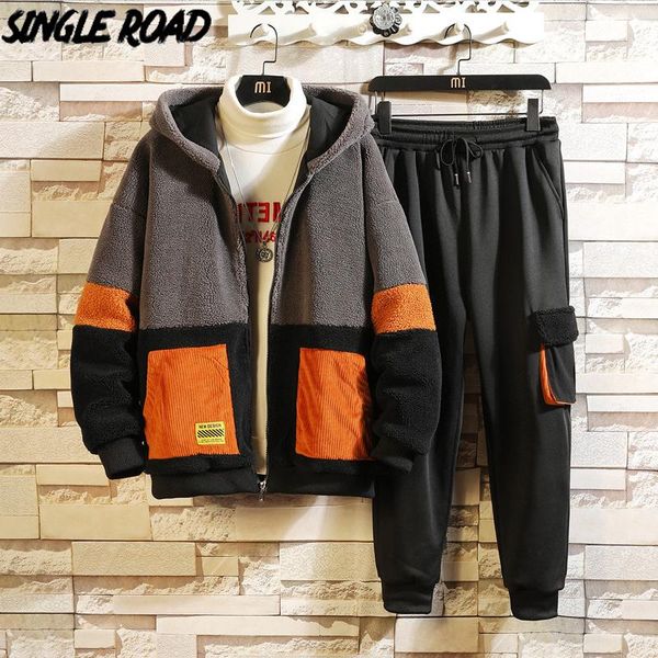 singleroad mens tracksuit men sets 2021 winter patchwork jacket coat streetwear long sleeve 2 pieces set jacket for men style, Gray
singleroad mens tracksuit men sets 2021 winter patchwork jacket coat streetwear long sleeve 2 pieces set jacket for men style, Gray