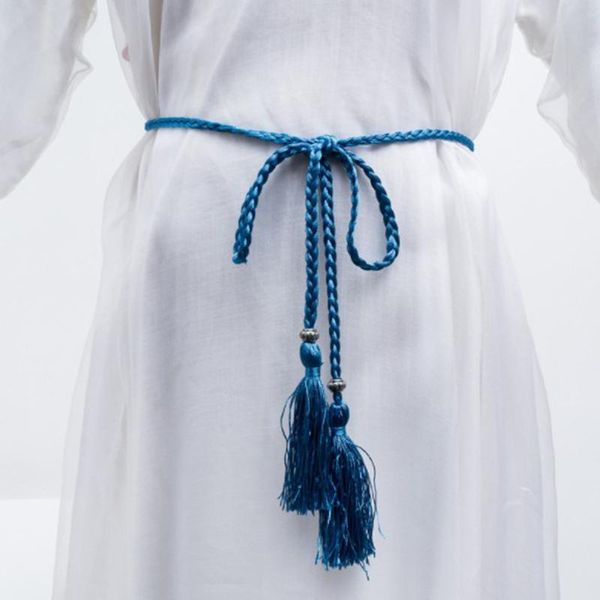 belts woven tassel women's belt with chains thin ethnic chinese braided style knot decorated waist chain dress jeans female, Black;brown
belts woven tassel women's belt with chains thin ethnic chinese braided style knot decorated waist chain dress jeans female, Black;brown
