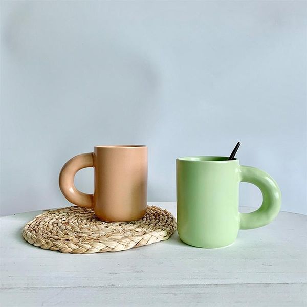 nordic ceramic mug big handle coffee mug hand pinch hand-glazed water cups milk cup home office water cup
nordic ceramic mug big handle coffee mug hand pinch hand-glazed water cups milk cup home office water cup