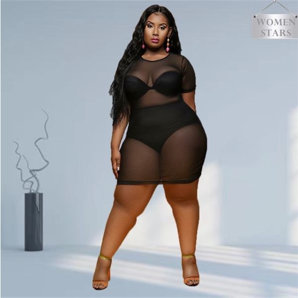 plus size clothing l-5xl dresses for women wholesale mesh see through maxi dress club outfits summer drop 211023, Black
plus size clothing l-5xl dresses for women wholesale mesh see through maxi dress club outfits summer drop 211023, Black