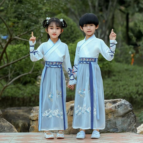 chinese ancient traditional new clothing set for kid boy girl long sleeve folk dance hanfu stage dance performance dress 12273, Red
chinese ancient traditional new clothing set for kid boy girl long sleeve folk dance hanfu stage dance performance dress 12273, Red