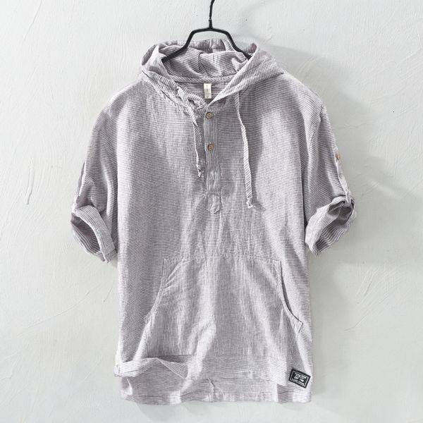 2021 new summer fashion hooded collar half shirts men linen cotton fabric japanese style tee shirt camisa bdwy, White;black
2021 new summer fashion hooded collar half shirts men linen cotton fabric japanese style tee shirt camisa bdwy, White;black