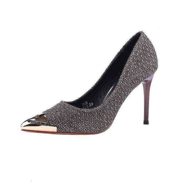women's formal shoes south korea buys 2021 summer metal pointed high heels, thin heels, evening net red french girls' single, Black
women's formal shoes south korea buys 2021 summer metal pointed high heels, thin heels, evening net red french girls' single, Black
