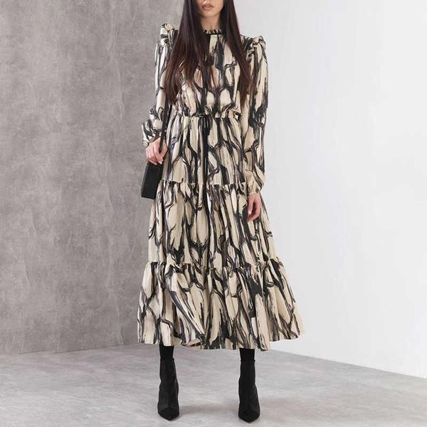 casual dresses wenfly women clothing printed vintage elastic waist maxi dress o-neck lace-up long sleeve england female ruffles tide, Black;gray
casual dresses wenfly women clothing printed vintage elastic waist maxi dress o-neck lace-up long sleeve england female ruffles tide, Black;gray