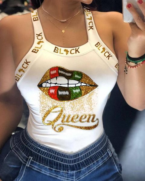 women's tanks & camis 2021 tank women u neck letter print lips vest summer ladies harajuku shirts slim fit polyester sleeveless tsh, White
women's tanks & camis 2021 tank women u neck letter print lips vest summer ladies harajuku shirts slim fit polyester sleeveless tsh, White