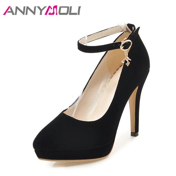 dress shoes annymoli women pumps platform high heels ankle strap pointed toe stiletto buckle black 2021 spring large size 33-43
dress shoes annymoli women pumps platform high heels ankle strap pointed toe stiletto buckle black 2021 spring large size 33-43