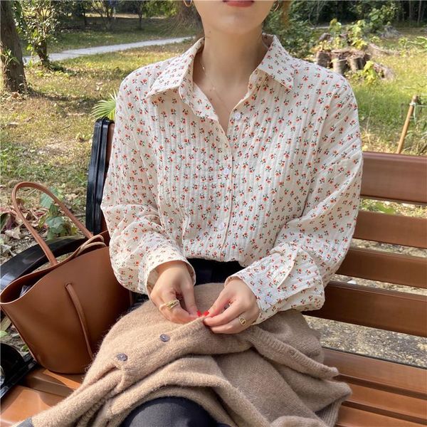 women's blouses & shirts hzirip korean women chiffon office lady printed florals 2021 full sleeves thin sweet chic fashion versatile sh, White
women's blouses & shirts hzirip korean women chiffon office lady printed florals 2021 full sleeves thin sweet chic fashion versatile sh, White