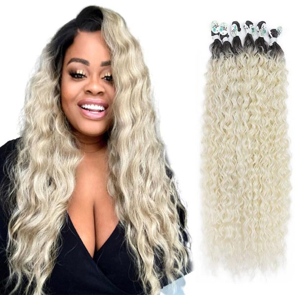 human ponytails meepo synthetic curly hair bundles 28"30"32" 9pcs/pack 300g ombre blonde color water wave corn weave, Black
human ponytails meepo synthetic curly hair bundles 28"30"32" 9pcs/pack 300g ombre blonde color water wave corn weave, Black