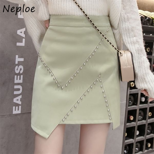 neploe irregular a-line chic beading skirts women autumn winter new high waist skirt solid color korean leather jupe 210311, Black
neploe irregular a-line chic beading skirts women autumn winter new high waist skirt solid color korean leather jupe 210311, Black