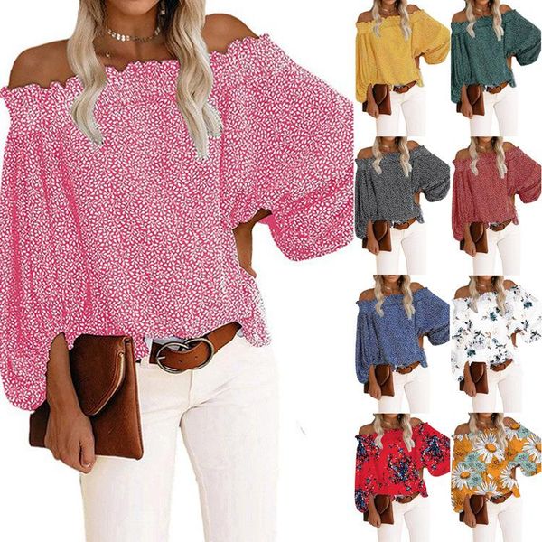 women's t-shirt summer t shirt women fall off-the-shoulder long-sleeved chiffon lantern sleeve female tee tshirts oln3407, White
women's t-shirt summer t shirt women fall off-the-shoulder long-sleeved chiffon lantern sleeve female tee tshirts oln3407, White