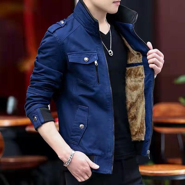 men's jackets 2021 thick warm fashion multi-pocket parka street wear solid color windbreaker stand collar outdoors, Black;brown
men's jackets 2021 thick warm fashion multi-pocket parka street wear solid color windbreaker stand collar outdoors, Black;brown