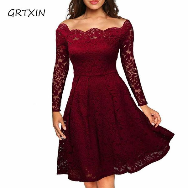 casual dresses robe femme embroidery vintage lace dress women off shoulder long sleeve evening party a line plus size, Black;gray
casual dresses robe femme embroidery vintage lace dress women off shoulder long sleeve evening party a line plus size, Black;gray