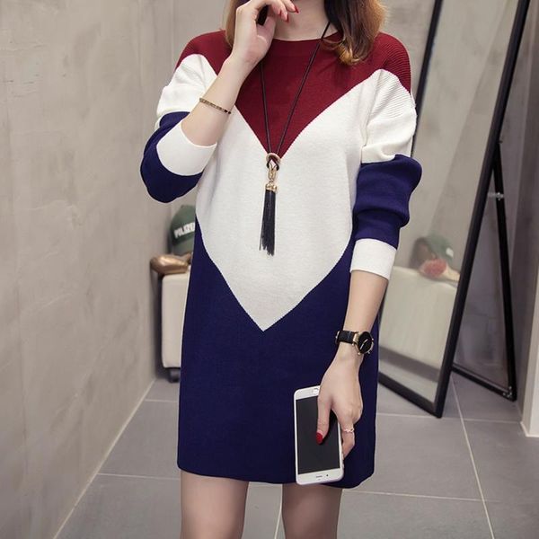 casual dresses knitted plus size women dress 2021 autumn and winter loose o-neck long sleeve hit the color knitwear female, Black;gray
casual dresses knitted plus size women dress 2021 autumn and winter loose o-neck long sleeve hit the color knitwear female, Black;gray