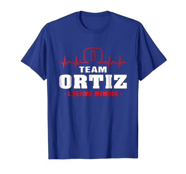team ortiz lifetime member shirt surname, last name, White;black