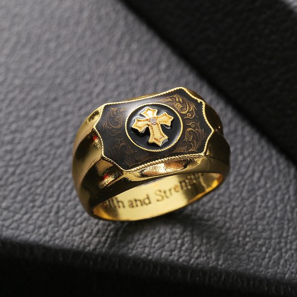 factory outlet luxury party favor chrome/hearts rings zhenrong creative 18k color imitation black agate cross faith and power men's rin
factory outlet luxury party favor chrome/hearts rings zhenrong creative 18k color imitation black agate cross faith and power men's rin