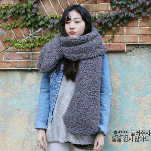 korean single thickened warm imitation cashmere scarf white plush couple's neck long winter, Blue;black
korean single thickened warm imitation cashmere scarf white plush couple's neck long winter, Blue;black
